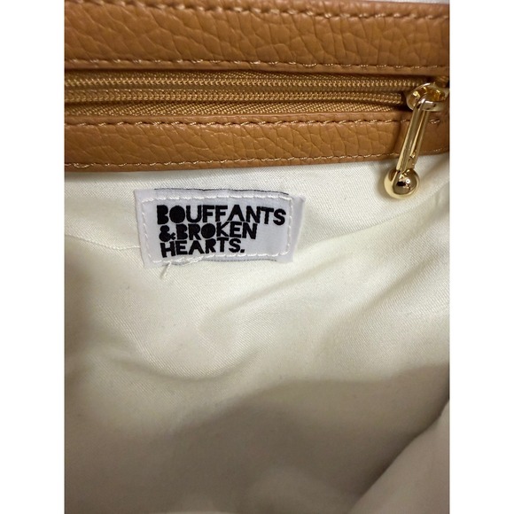 Bouffants & Broken Hearts Strawberry Print Mini Backpack Cream Red Gold Zip Bag main image 6